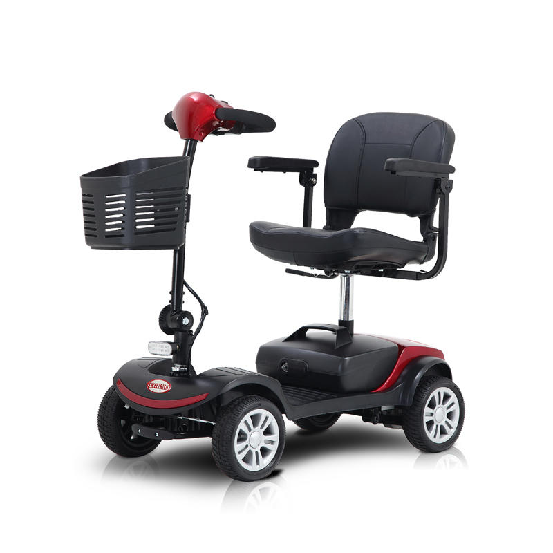 S1 Sport Easy Travel Scooter eléctrico plegable ultraligero de 4 ruedas para personas mayores